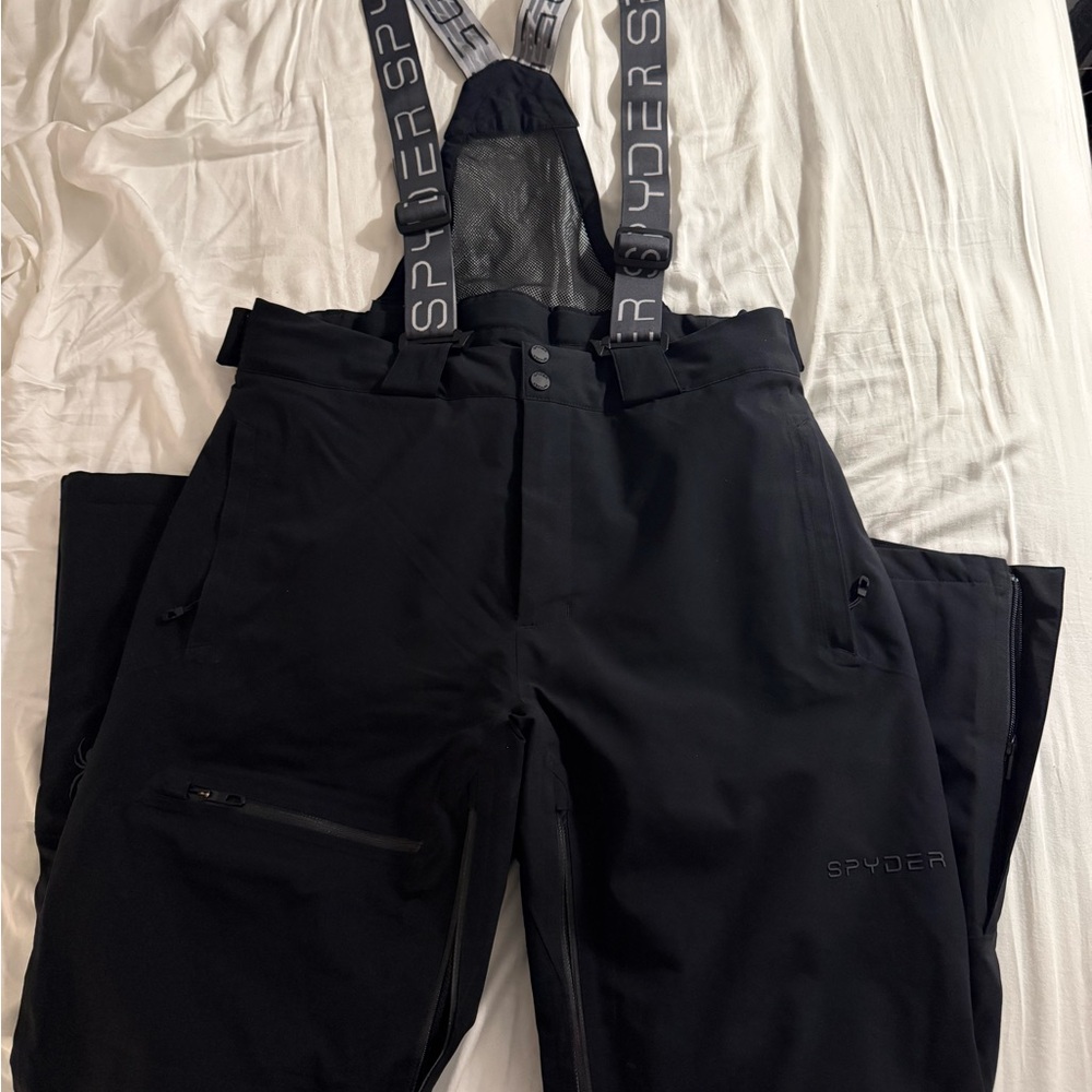 Spyder Black Ski Bibs